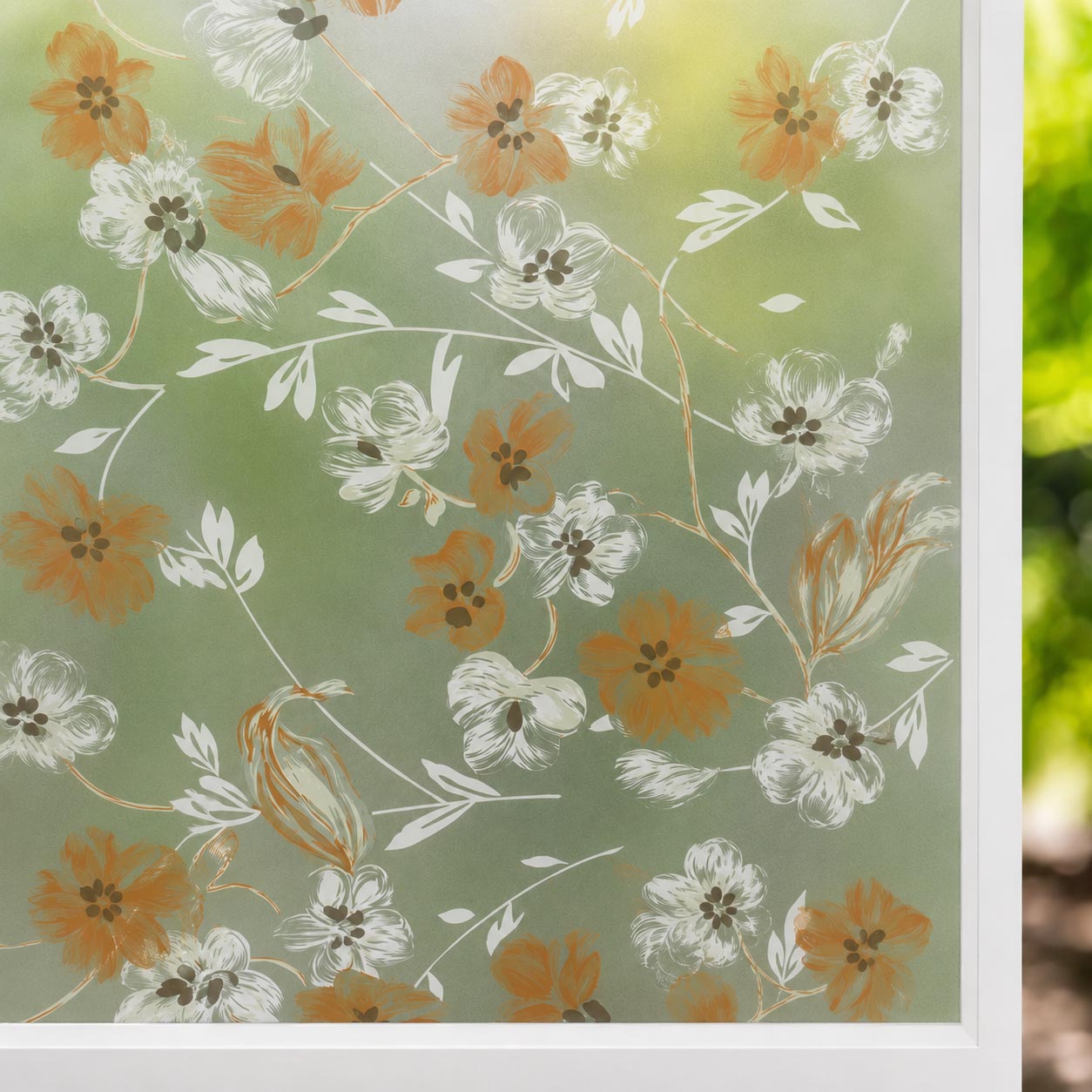 Papel Estilo Vitral Flores NA NP-61107